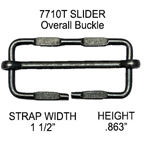 Metal Overall Buckles with Sliders from Rome Fastener